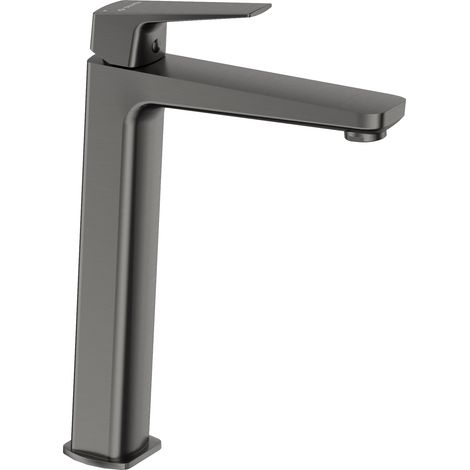 Mitigeur lavabo haut en PVD couleur Titane design carré Deante BLUR BQLD20K Titane (1/4)