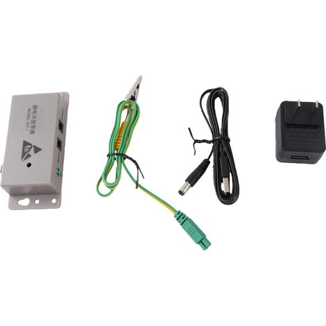 Elektronisches antistatisches Armband für Online-Überwachung, Arbeitsplatzalarm, 100–240 V US-Stecker (1/5)