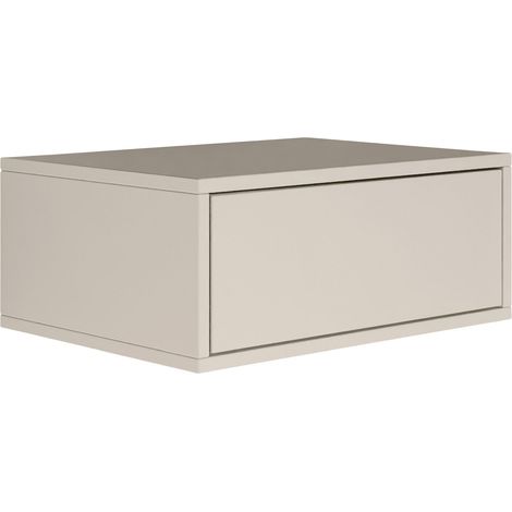 Selsey FRAMME – Comodino sospeso con cassetto – grigio cashmere – 50 cm