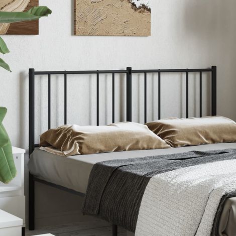 Tête de lit métal noir 135cm (1/5)