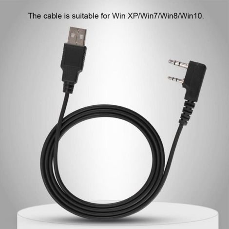 Cable De Programmation Usb - Pour Radio Dmr Baofeng Tier I Et Tier II - Compatible Windows Xp À Win10 - 1 Pièce (1/4)