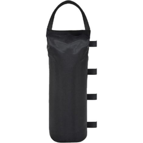 Lot de 4 sacs de lestage épais pour tonnelle,  (Oxford 800D - 50 x 20 cm - Noir)40 kg, pour pieds de tonnelle, adaptés aux auvents, tentes et tonnelles
