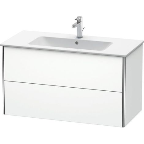 Duravit XSquare mueble bajo lavabo suspendido, 2 cajones, (1/3)