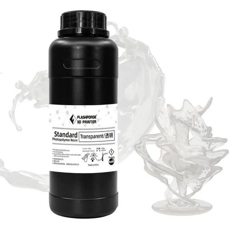 Resina 3d Flashforge uv lcd standard 0.5l trasparente
