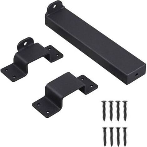 Ferme-porte robuste pour portails coulissants avec trou pour cadenas extérieur – Accessoire de sécurité domestique pour portes coulissantes (1/2)