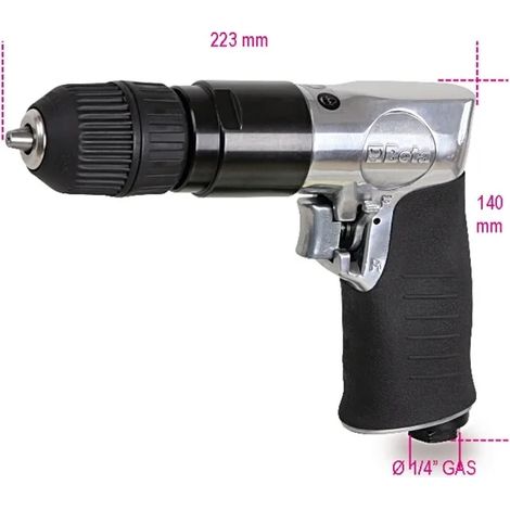 beta 1932rs13 foret pneumatique réversible - 1.5-13 mm