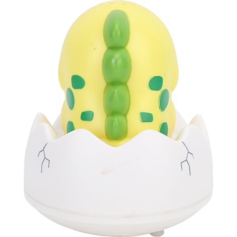 Jouet de bain pour bébé avec jet d'eau, lumineux, rechargeable, en forme de dinosaure, jaune. (1/5)