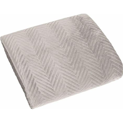 Colcha beige para sofá cama de 170x210 cm.