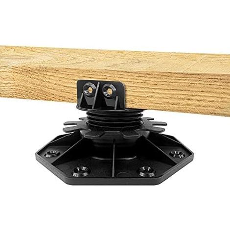 Height adjustable floor landing for deck legs, deck boards, wood plastic - 20 pieces 30-60mm