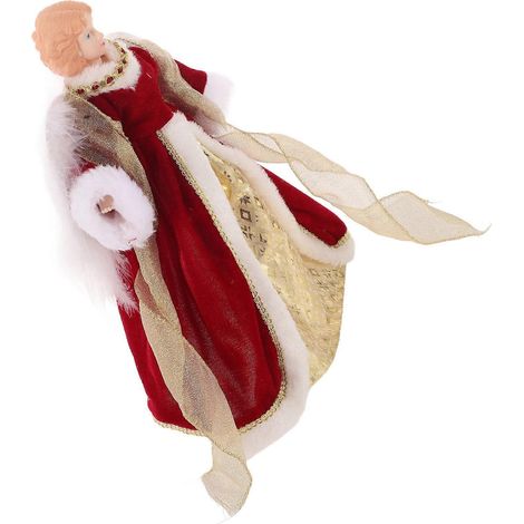 Ornement d'ange pour sapin de Noël, utilisé pour décorer le sommet d'un sapin de Noël. (1/5)