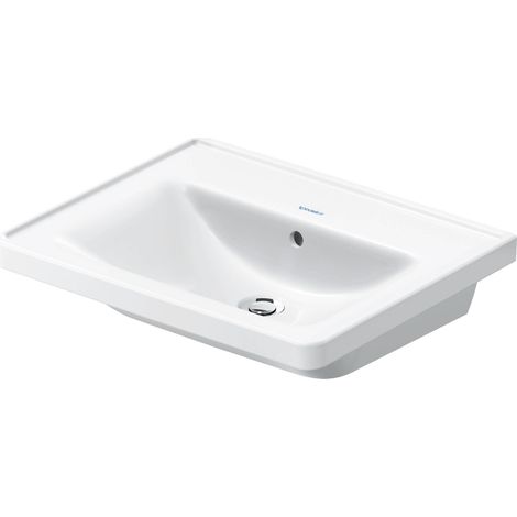 Duravit D-Neo Waschtisch, 600x480mm, ohne Hahnloch, mit Überlauf, (1/4)