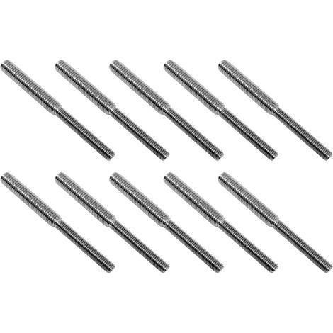 10x 80mm goujon à double tête boulon 304 en acier inoxydable réducteur de vis adaptateur (M6 à M8) pour fixation de colonne structurelle (1/5)