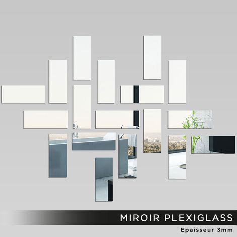 Miroir Plexiglass - Rectangles - 100x140 cm (1/2)