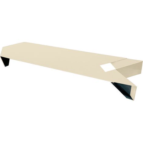 Angle 135° pour couvertine en alu Couleur - Ivoire clair - RAL 1015, Largeur - 285 mm - ALUHOME