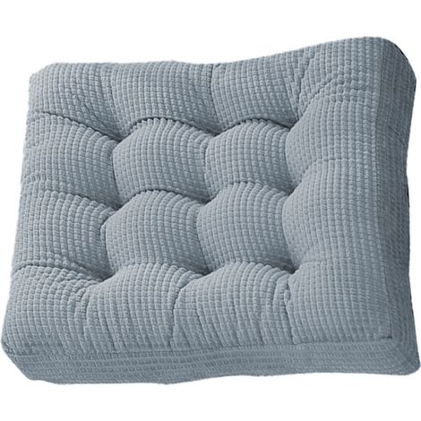 Quadratisches Kissen – Cordstoff – Polyesterfaserfüllung – 55 x 55 cm – Dicke 8 bis 10 cm – Für Boden, Sofa, Bett – Einzelbett (1/5)