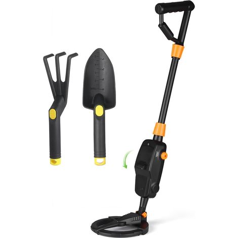 Détecteur de métaux pour adultes Détecteur de métaux portable léger for enfants Gold Digger Treasure Hunter Tracker Seeker avec bobine de recherche étanche Étanche professionnelle améliorée de plus gr (1/5)