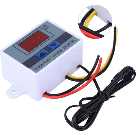 Digitaler Temperaturregler (12 V, 120 W) mit wasserdichtem Sensor (1/5)