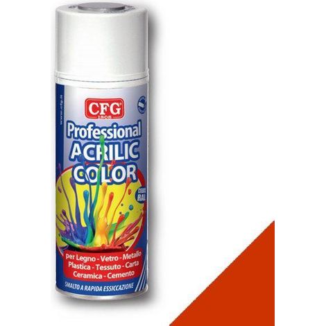 Vernice spray acrilica rosso traffico ral 3020 400ml, cfg sp3020