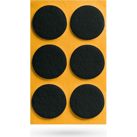 Filzgleiter Ø 40 x 3 mm selbstklebend schwarz (1/2)