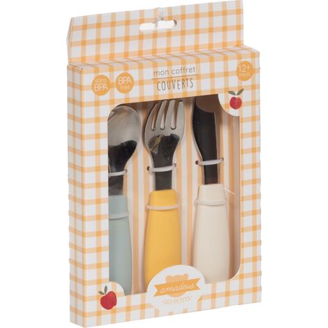 Amadeus - Coffret de 3 couverts en silicone (1/2)