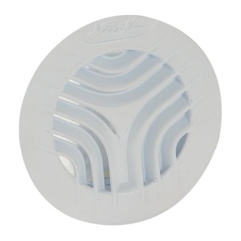 Nicoll – Grille d'aération intérieure Ø80 avec moustiquaire – Adaptable sur tubes PVC – Pose à clipser – Surface de passage 25 cm² (1/4)