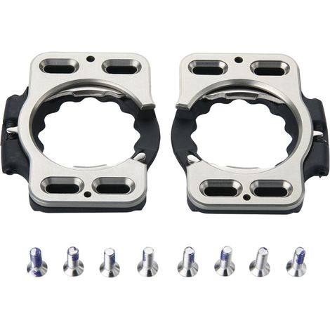 Ein Paar leichte und praktische Schnellverschluss-Cleat-Abdeckungen aus Aluminiumlegierung für SpeedPlay Zero Fahrradpedale.