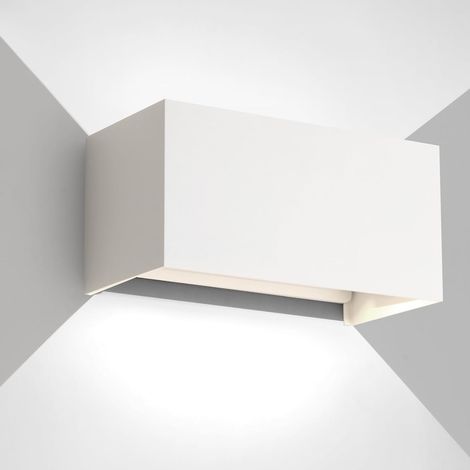 Applique murale LED 24 W, éclairage extérieur et intérieur, étanche IP65, moderne, en aluminium, faisceau réglable, lumière blanche 6 500 K [efficacité énergétique classe E]