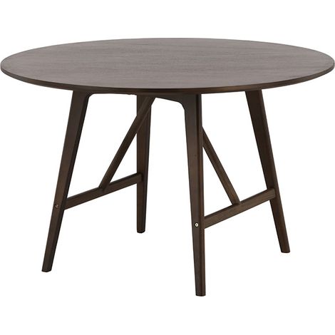 Kaseidon table de salle à manger Ø100 cm marron foncé. (1/5)
