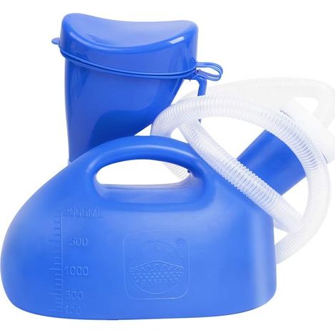 Bottiglia per urina unisex da 2000 ml per uomo donna, orinatoio da viaggio portatile impermeabile, toilette da campeggio mobile per adulti (1/5)