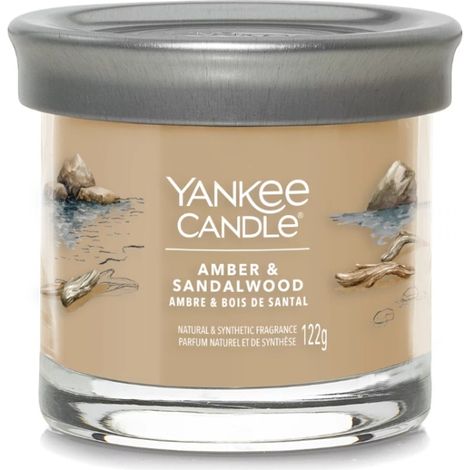 Candela Yankee Candle all'ambra e sandalo, 122 g (1/2)