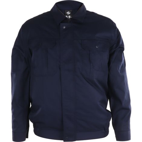 Veste ventilée rafraîchissante, dissipation thermique efficace, protection UV, vêtements climatisés avec ventilateurs pour travaux extérieurs sur les chantiers, taille XL, bleu foncé (1/5)