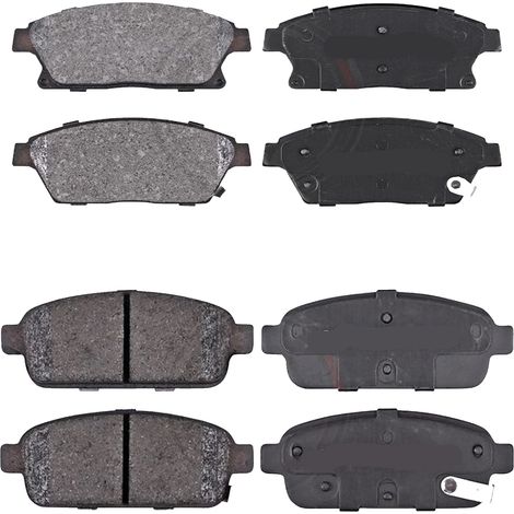 KIT PASTIGLIE FRENO ANTERIORI E POSTERIORI compatibile con CHEVROLET ORLANDO / PASTIGLIE FRENANTI AUTO OEM FDB4264,FDB4265 / SOSTITUZIONE DIRETTA / BASSA POLVERE / SILENZIOSO (1/4)