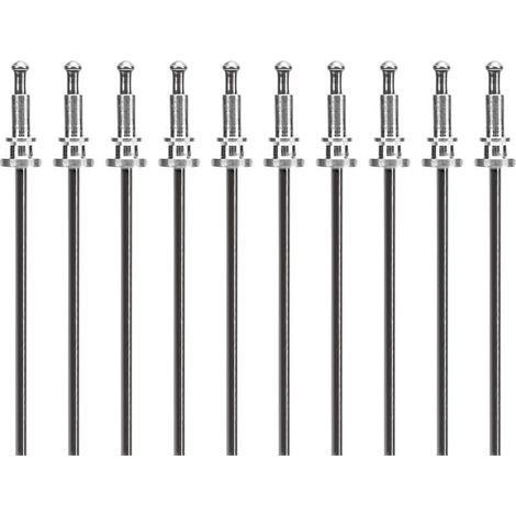 Clip de garniture de fenêtre, goupille de soudure par points, ensemble de Rivets de remplacement en métal robuste, 10 pièces (1/5)