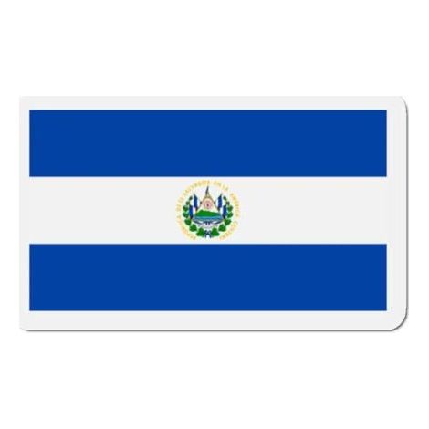 Aimant Réfrigérateur Drapeau Salvador - 6 cm - Lot de 50 - (1/2)