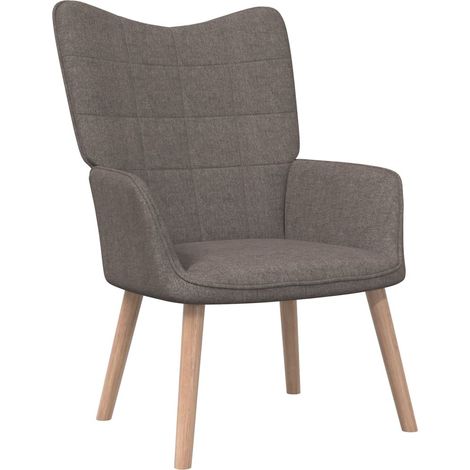 Chaise de relaxation Fauteuil relax - Taupe Tissu BonneVie-43950 (1/5)