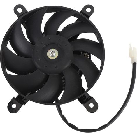 Ventilateur de refroidissement de radiateur 12 V pour moto, 10 pales, 170 mm, en alliage d'acier, pour quads, karts et VTT 150 cc, 200 cc, 250 cc, 300 cc et 350 cc. (1/5)