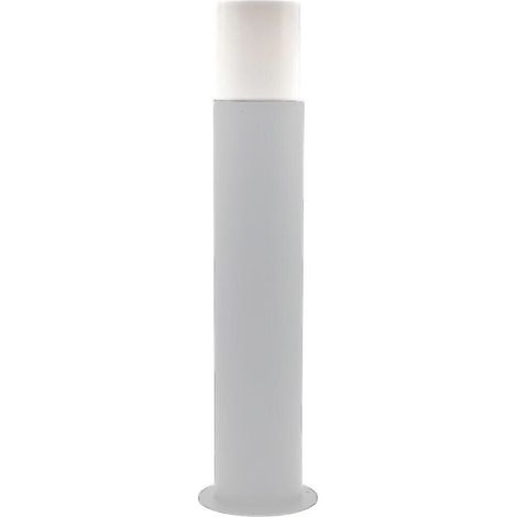 TrAdE Shop Traesio - Lampione Da Giardino Moderno 44cm Lampada Da Terra Vialetti E27 Esterno Ip44 529pa-b440 - Bianco (1/5)