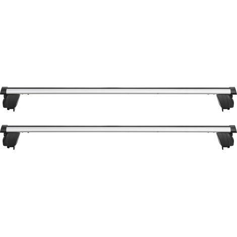 Mophorn Dachgepäckträger für PKW und SUV, 90 kg Traglast, 120 cm Aluminium-Querträger, 2 Stück, Universelle Gepäckträger mit Verriegelungssystem für Fahrrad, Reisen, Camping, Kajak und Angelausrüstung