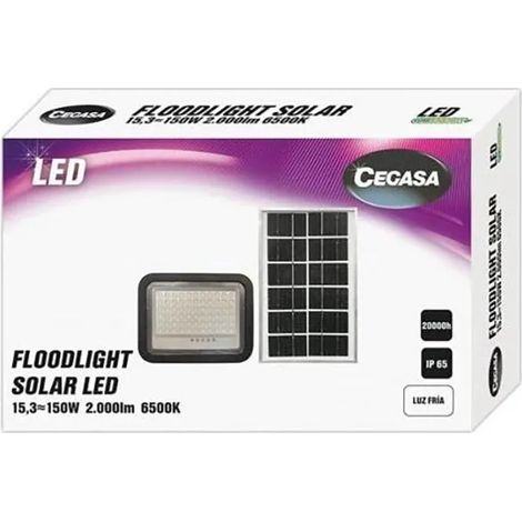 Lampe de luminaire cegasa floodlight 2000 lumens 6500K