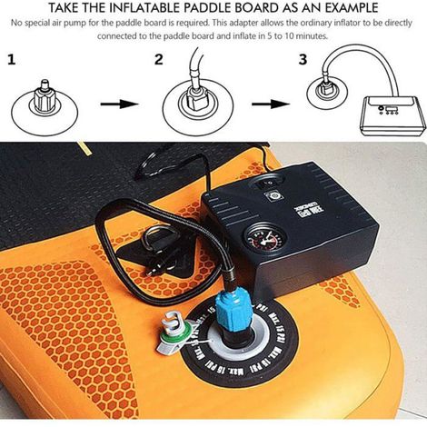 1 Adaptateur gonflable, portable, bleu, pour homme, usage extérieur (1/4)