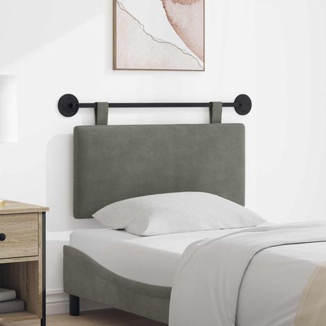 vidaXL Tête de lit suspendue Tissu en velours côtelé (1/5)