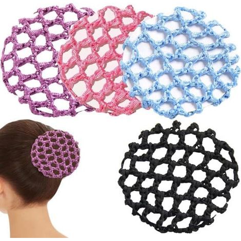 Ensemble de filets à cheveux pour filles - Ensemble de 4 pièces - Plusieurs couleurs (1/2)