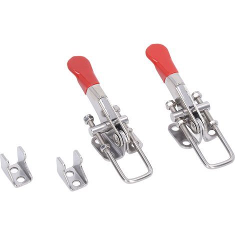 Set mit 2 verstellbaren Edelstahl-Knebelklemmen, Tragkraft 400 lb (1/5)
