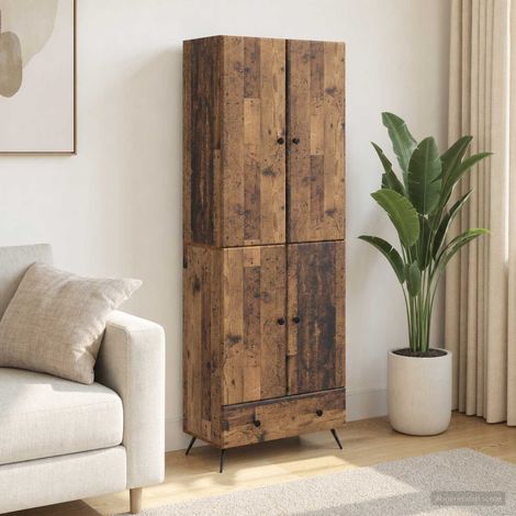 vidaXL Ensemble de Meubles 2 pcs Bois ancien Bois d'ingénierie (1/5)