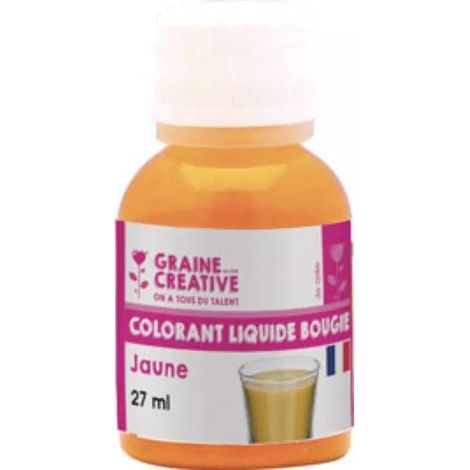 Graine Créative - Colorant liquide pour bougie 27 ml Jaune (1/2)