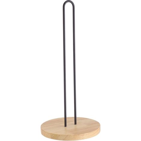 MAURY'S WOODY PORTA ROTOLO 15 X 33 CM CON BASE IN LEGNO