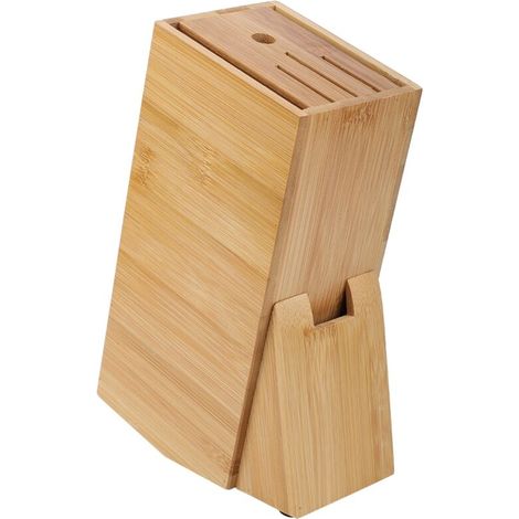 Porte-Couteaux en Bambou, Outil d'organisation de Bloc de Support de Couteau Belle Apparence diverses Textures pour la Maison de Cuisine (1/5)
