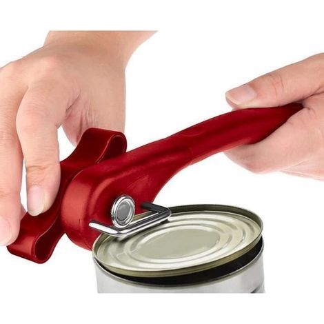 Ouvre-boîte Couteau-Cuisine Ouvre-boîte Ménage Professionnel Manuel Ouvre-boîte-Rouge (1/4)