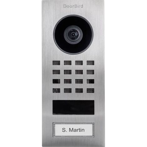 DoorBird D1101V Aufputz Video citofono IP WLAN, LAN Unità esterna Acciaio inossidabile V4A (spazzolato)