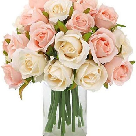 Rose artificielle, fleur en soie, fleur artificielle, bouquet de mariée, KLB-AquaForge (1/5)